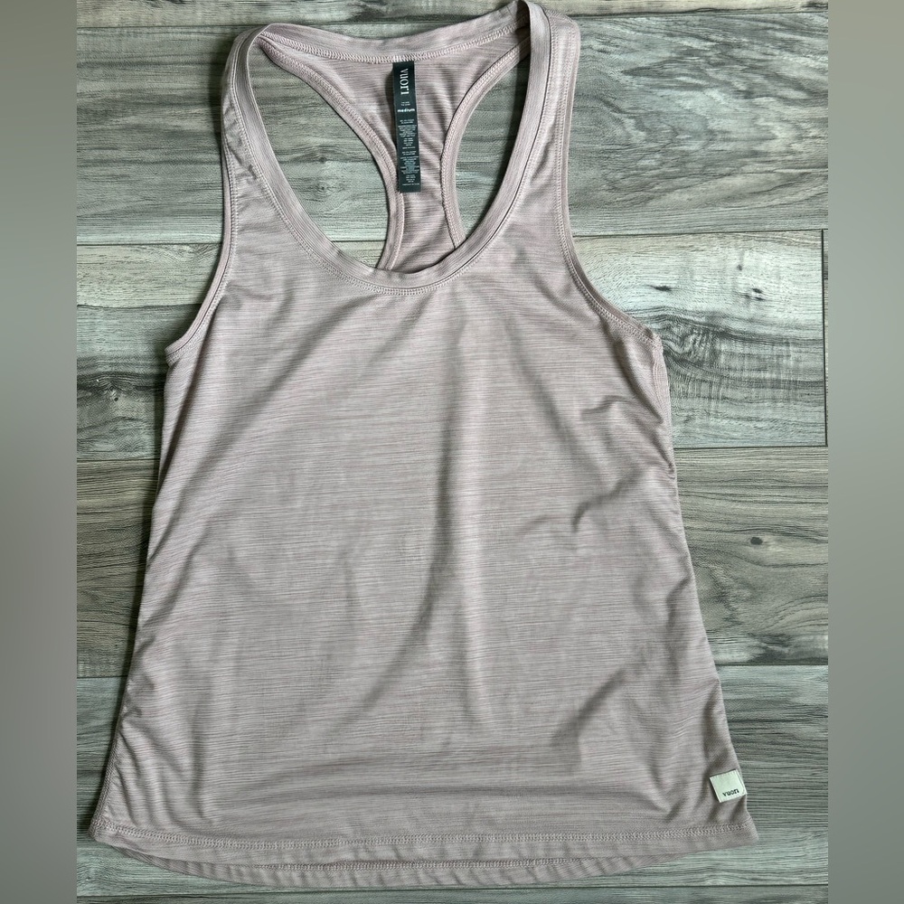 Vuori Women’s Lux Performance Light Blush Racerback Lightweight Tank Top Size M